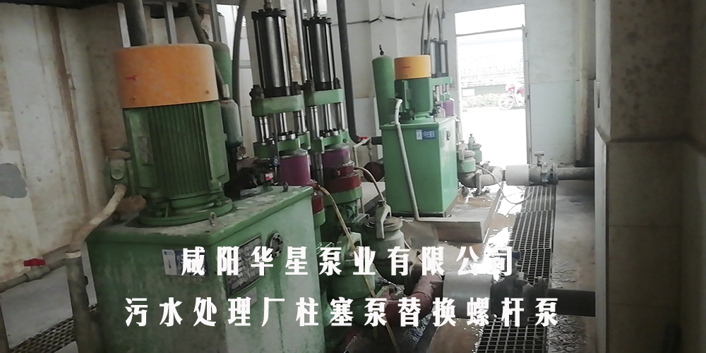 贵州都匀污水处理厂柱塞泵替换螺杆泵 贵州都匀污水处理厂柱塞泵替换螺杆泵